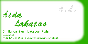 aida lakatos business card